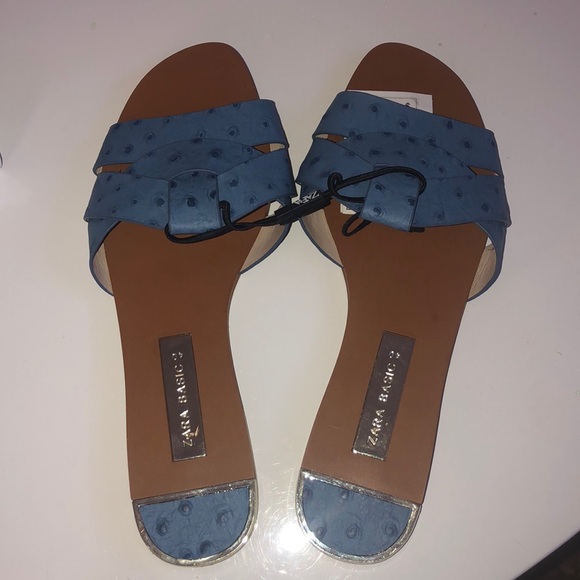 zara flat sandals 2019